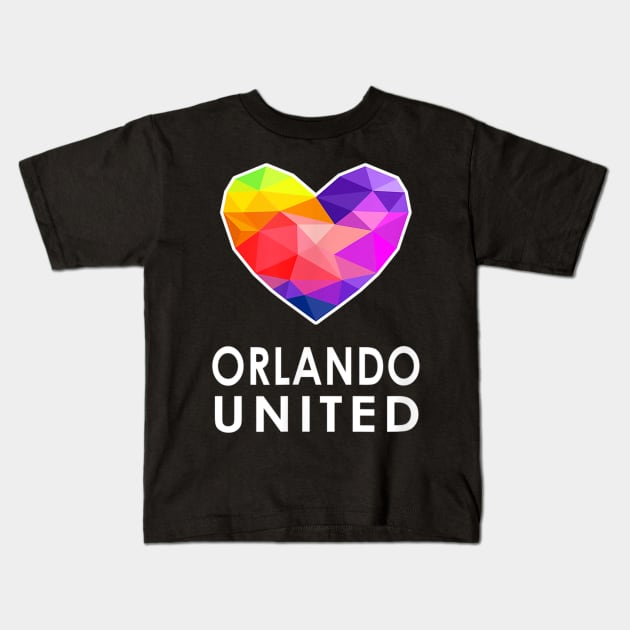 Orlando United One Pulse Heart Kids T-Shirt by jordanfaulkner02